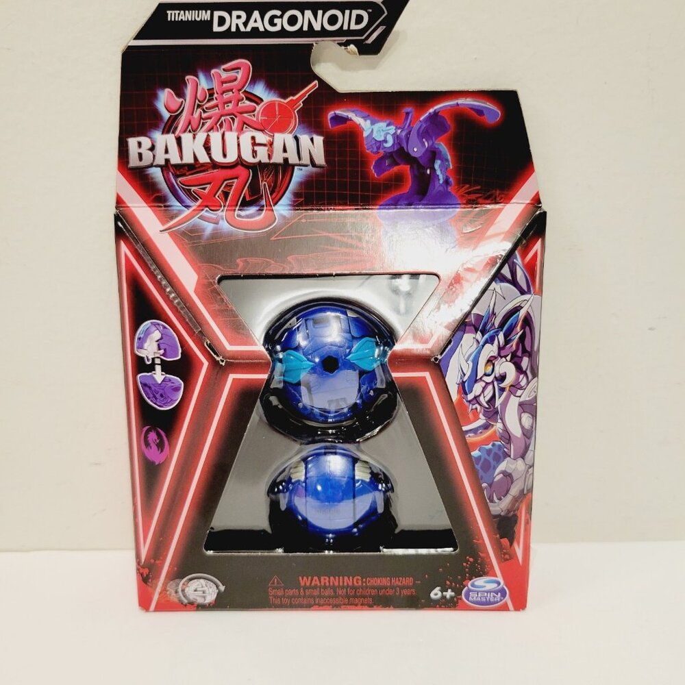 Bakugan Titanium Hammerhead Spin Master Battle League Set Blue